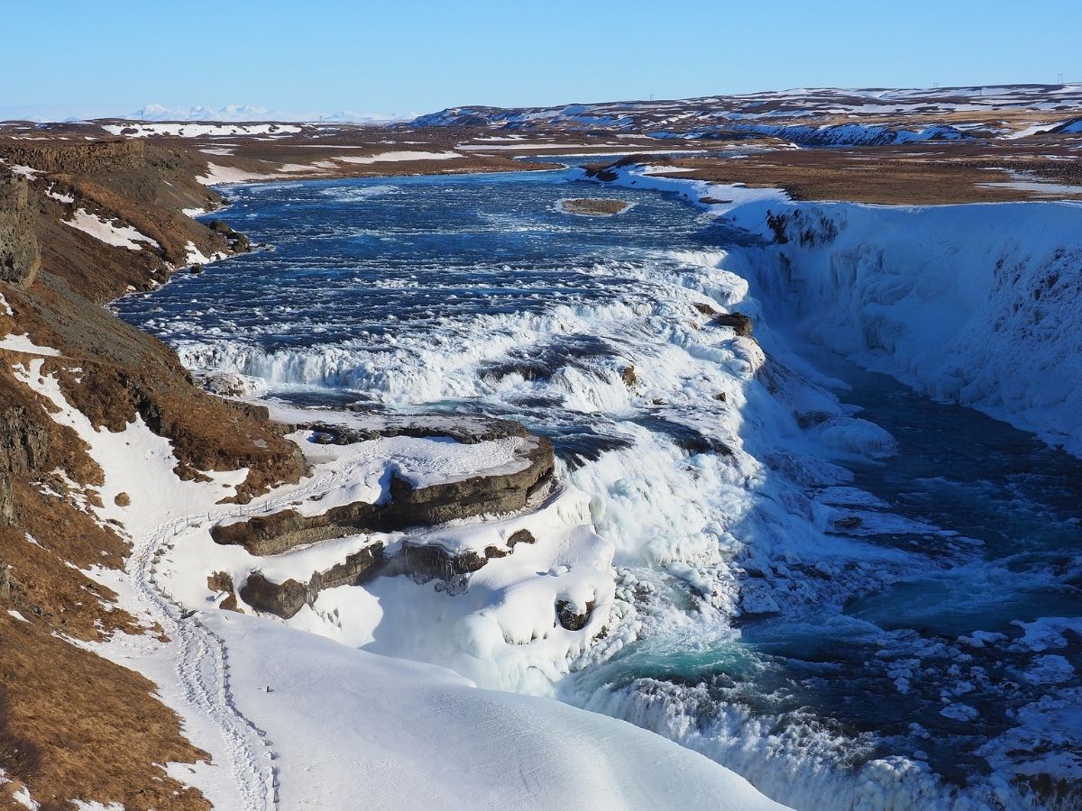 Lugares-de-gravacao-de-Game-of-Thrones-Gullfoss-islandia Visite os 30 lugares de gravação de Game of Thrones! (tour GOT)