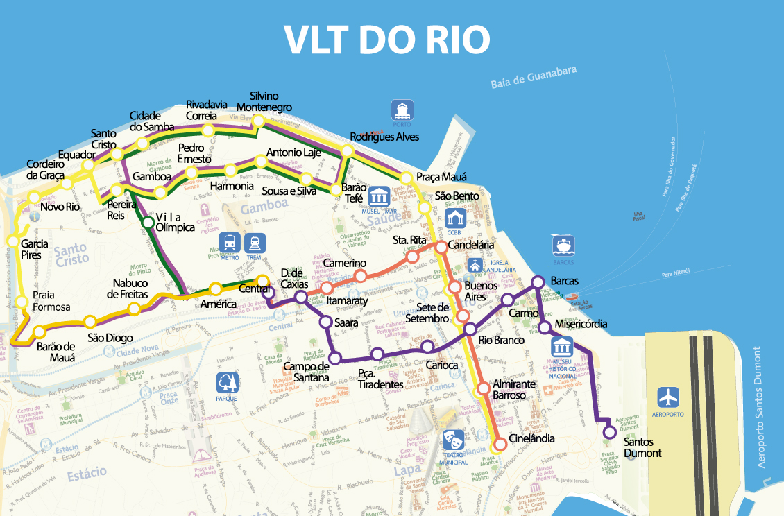 mapa-vlt Mapa do VLT Rio em tamanho grande  