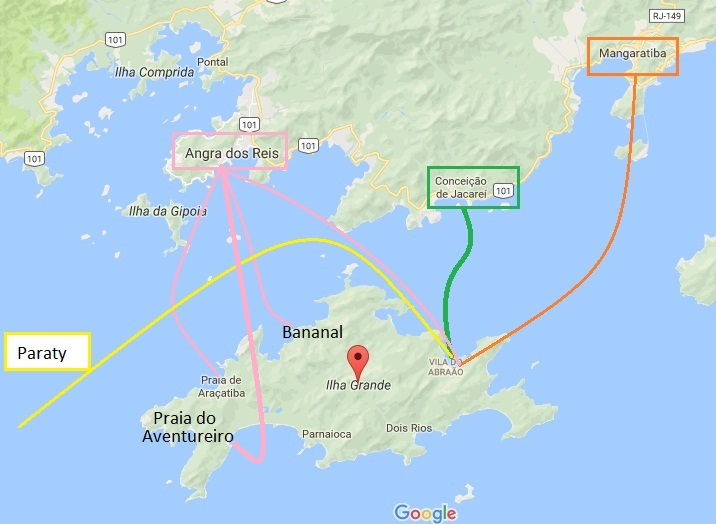 Como-chegar-a-Ilha-Grande-e-onde-se-hospedar-mapa Como chegar a Ilha Grande e onde se hospedar (em detalhes!) 