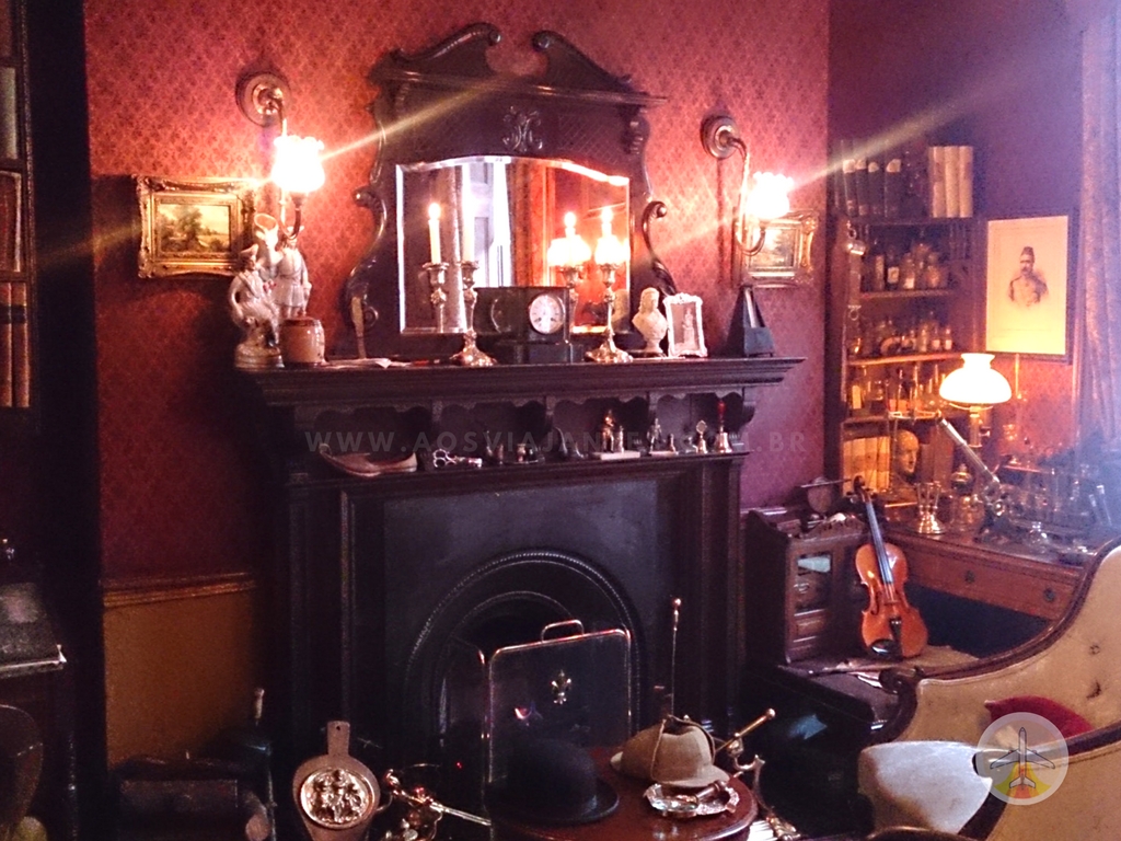 Cenários-e-Museu-de-Sherlock-Holmes-em-Londres-sala Cenários e Museu de Sherlock Holmes em Londres 